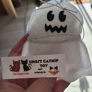 Halloween ghost dancer cat toy